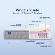 HR Single Pillowtop Pocket Latex Mattress 30cm