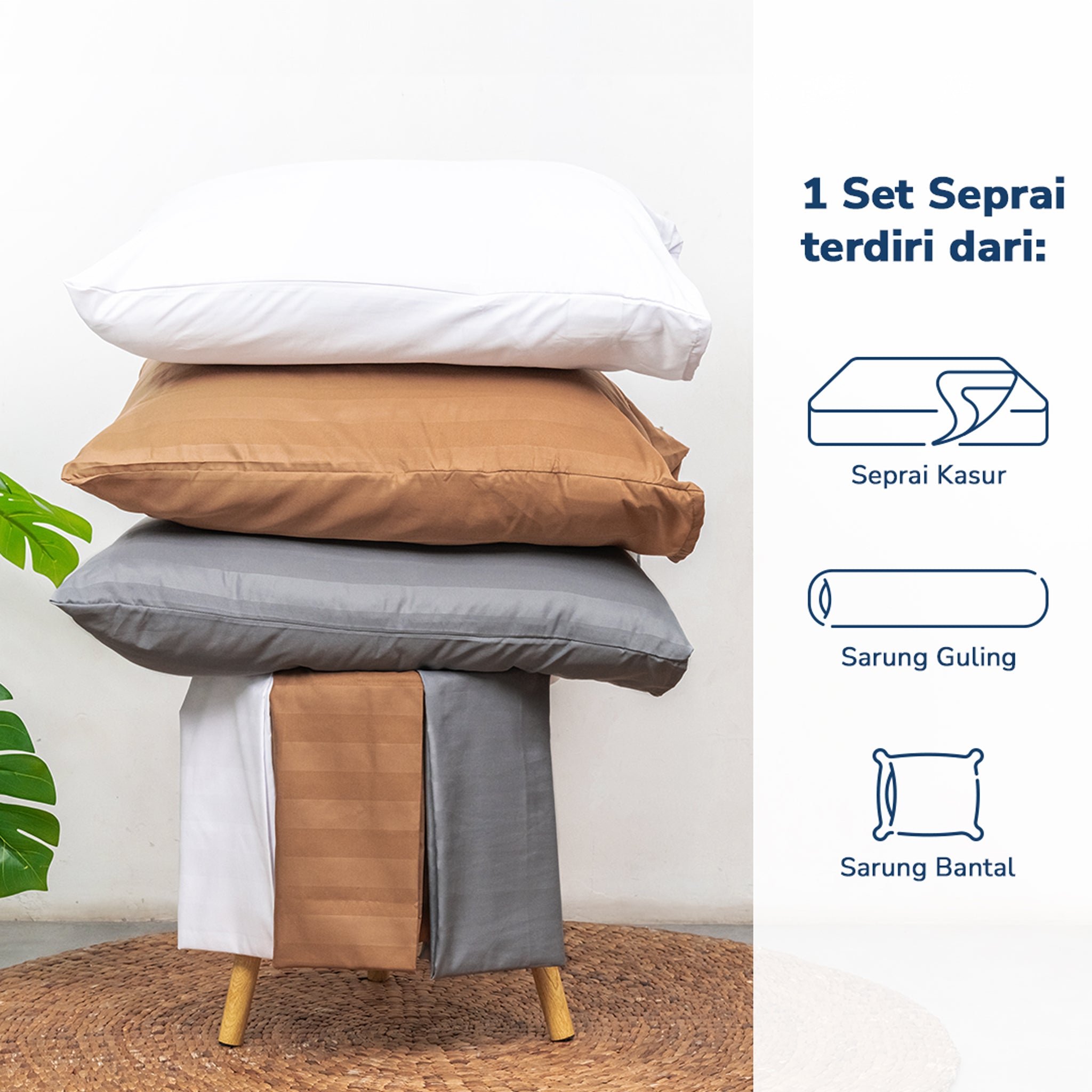 Lumi Aesthetic / Fitted Bedsheet Set