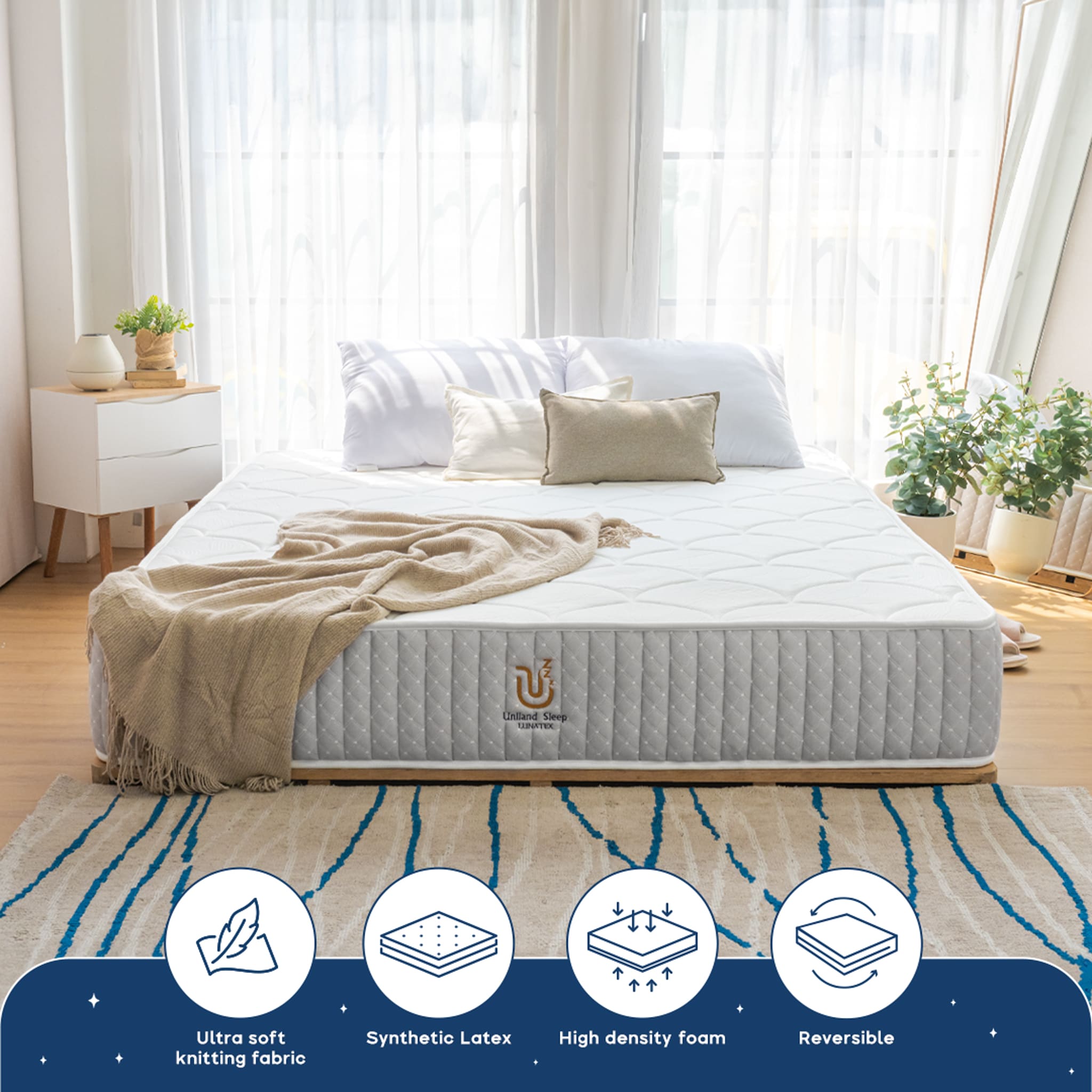 Kasur Busa Lunatex FlipRest Latex HR 25cm