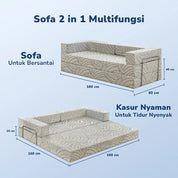 Sofa Bed Lumi by Uniland Sleep